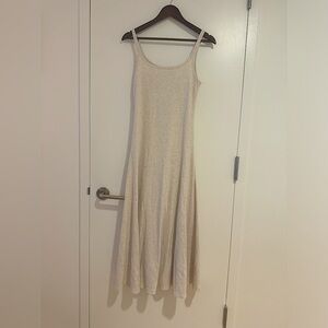 RARE Buck Mason Heather Oat Surplus Rib Scoop Neck Tank Dress M mint condition